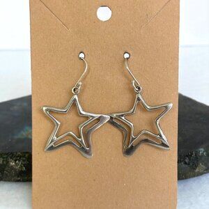 Silpada Sterling Silver 925 Wish Upon A Star Celestial Cutout Dangle Earrings